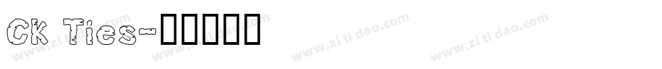 CK Ties字体转换